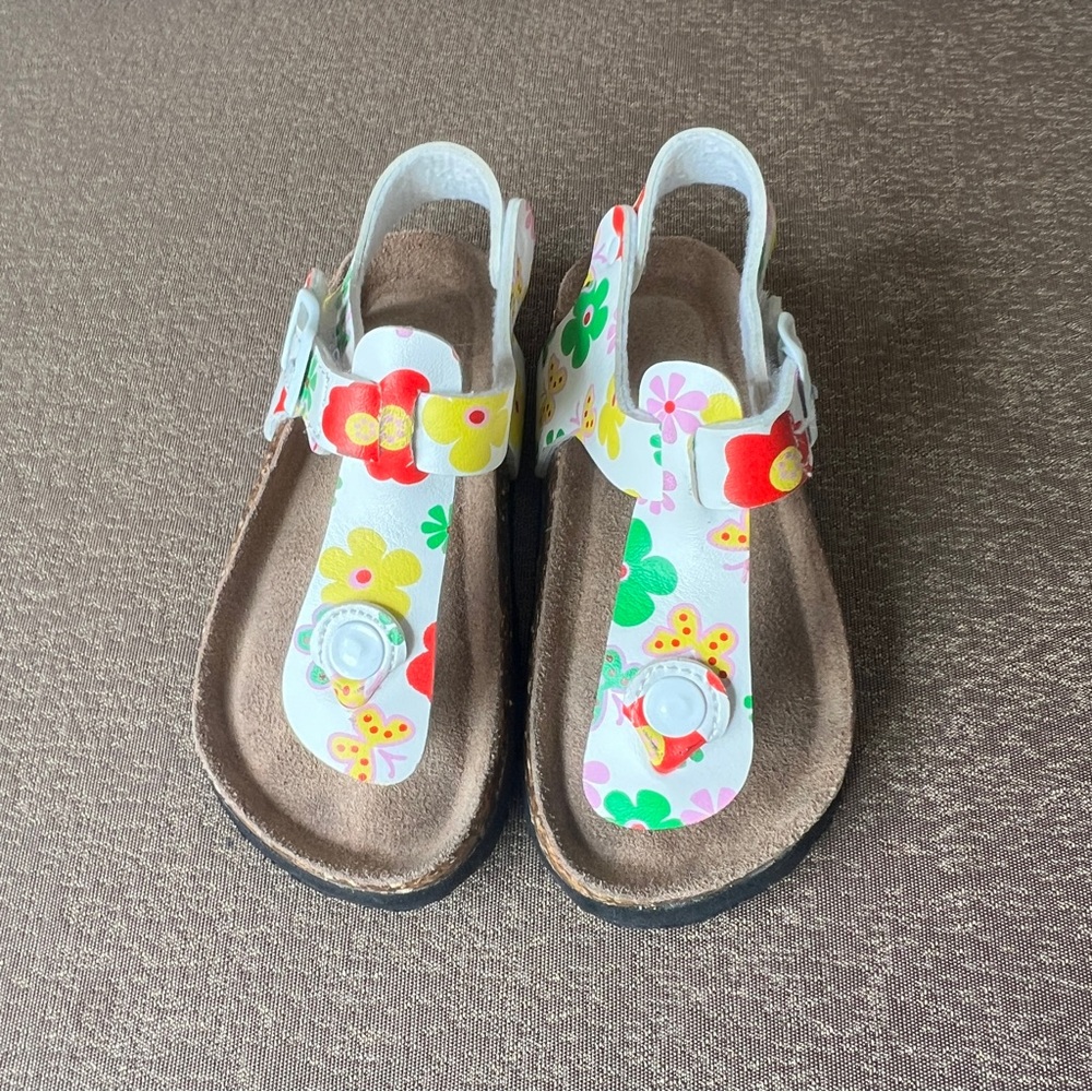 Coco Jumbo Girls Sandals Floral Toddler Kids Size 7